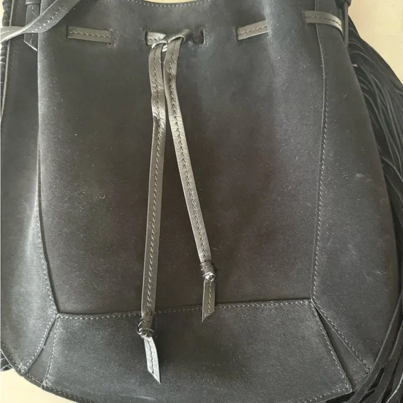 Isabel Marant Oskaf Fringe Purse - Black - Picture 9 of 12